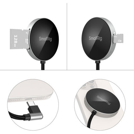 SmallRig SD 3.0 Lector de Tarjetas USB-C 104MB/s SDXC y microSDXC