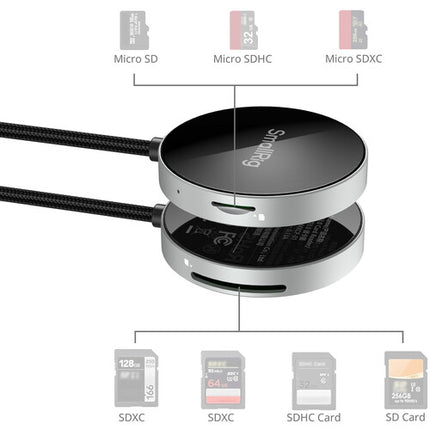 SmallRig SD 3.0 Lector de Tarjetas USB-C 104MB/s SDXC y microSDXC