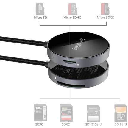 SmallRig SD 4.0 Lector de Tarjetas SDXC microSDXC 312 MB/s USB-C