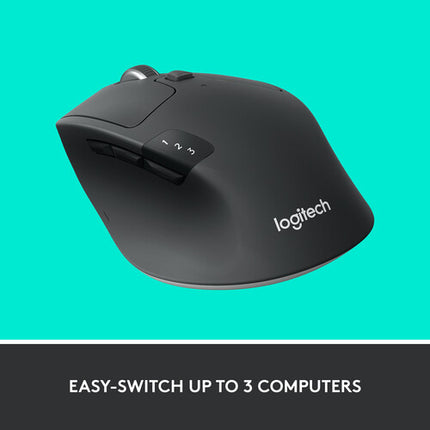 Logitech M720 Triathlon Ratón inalámbrico 2.4 GHz Bluetooth LE receptor USB