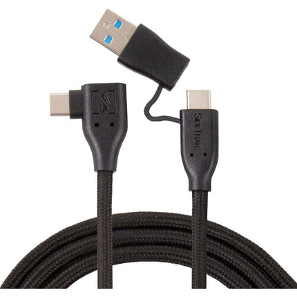 Luxor SideTrak Cable USB-C con Adaptador USB-A Integrado 91 cm Trenzado