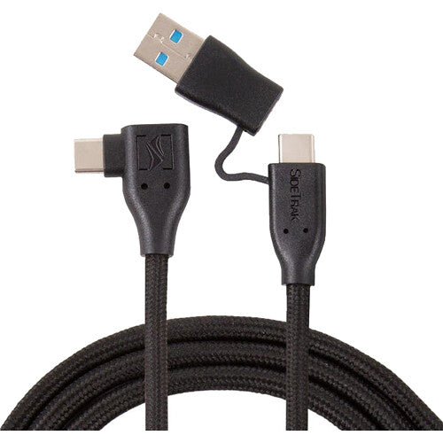 Luxor SideTrak Cable USB-C con Adaptador USB-A Integrado 91 cm Trenzado
