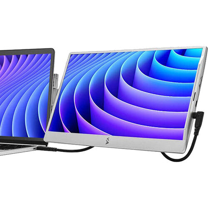 Luxor SideTrak Swivel 14" Monitor portátil 14" FHD 1920x1080 Silver USB-C HDMI