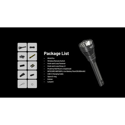 Nitecore MH40 Pro Linterna LED Recargable 3500 Lúmenes 10000mAh USB-C