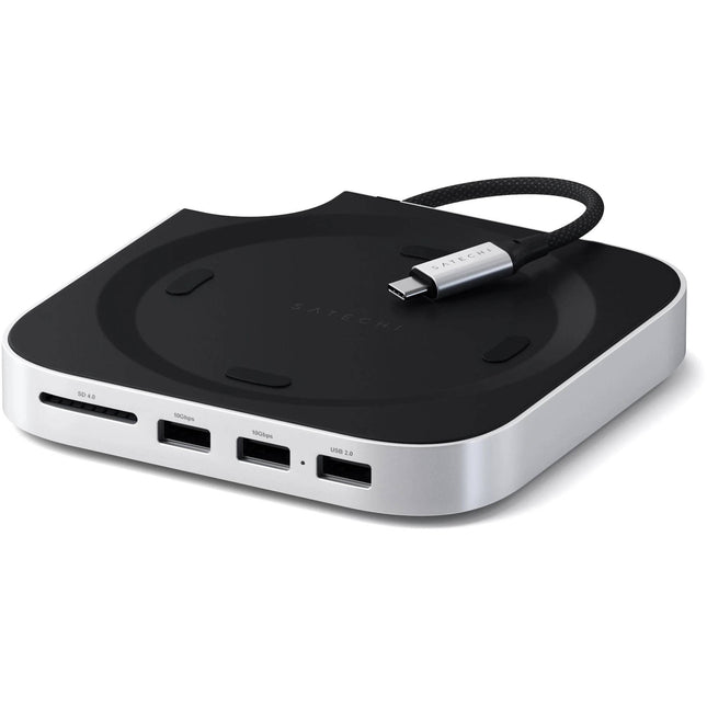 Satechi Soporte y Hub con Enclosure M.2 SSD para Apple Mac Mini M4 USB-C 3.2 Gen 2