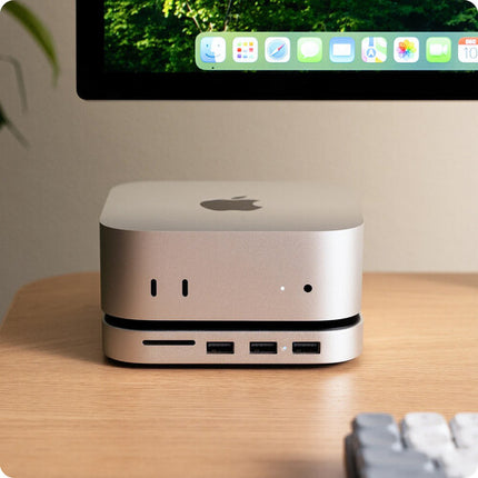 Satechi Soporte y Hub con Enclosure M.2 SSD para Apple Mac Mini M4 USB-C 3.2 Gen 2