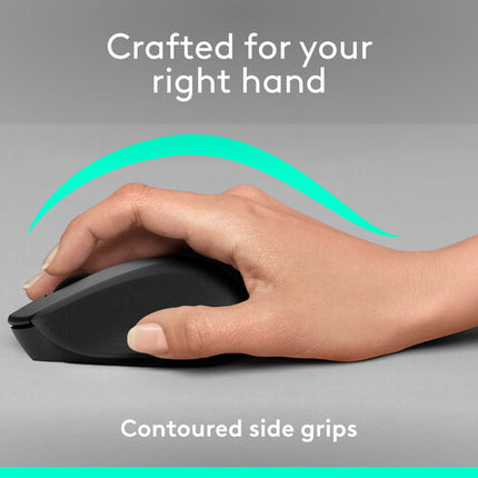 Logitech M330 Ratón Inalámbrico Silencioso Negro 1000 dpi 24 Meses Batería