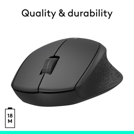Logitech M330 Ratón Inalámbrico Silencioso Negro 1000 dpi 24 Meses Batería
