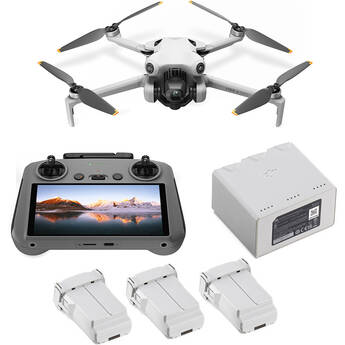 DJI Mini 4 Pro Drone 4K100 Video 48MP Raw Stills OcuSync 4 Gimbal Giratorio
