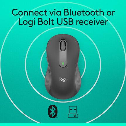 Logitech Signature M650 L Ratón Inalámbrico 2000 dpi Bluetooth Graphite