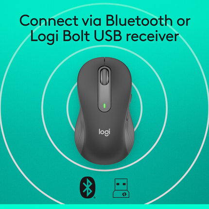 Logitech Signature M650 L Ratón Inalámbrico Izquierdo 2000 dpi Graphite