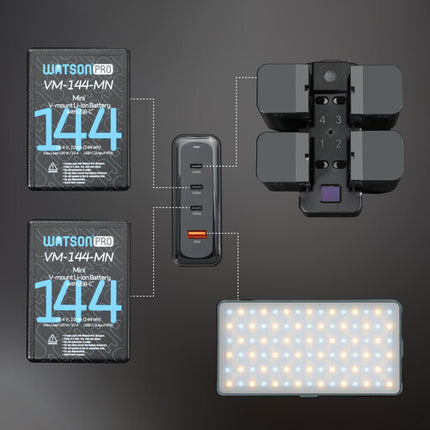 Xcellon Cargador USB GaN 240W 4 Puertos con 140W USB-C1 y Cable AC
