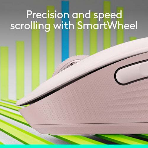 Logitech Signature M650 Ratón Inalámbrico Rosa 2000 dpi RF Bluetooth