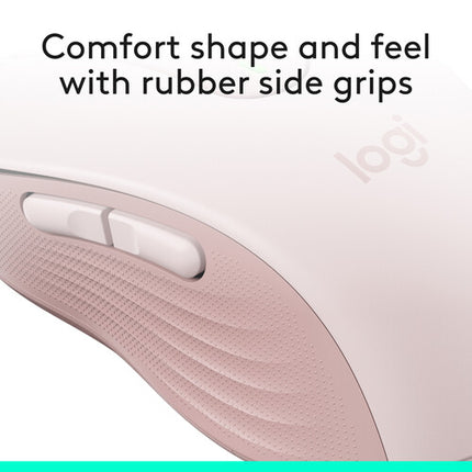 Logitech Signature M650 Ratón Inalámbrico Rosa 2000 dpi RF Bluetooth