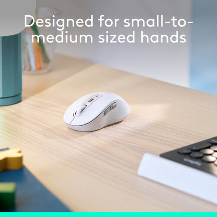 Logitech Signature M650 Ratón Inalámbrico 2000 dpi Bluetooth Compacto Off White