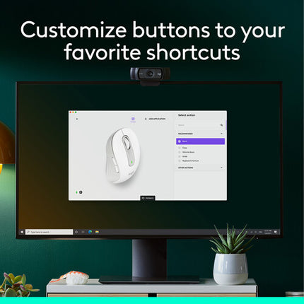 Logitech Signature M650 Ratón Inalámbrico 2000 dpi Bluetooth Compacto Off White