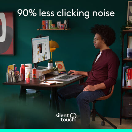 Logitech Signature M650 L Ratón Inalámbrico Rojo 2000 dpi 5 Botones