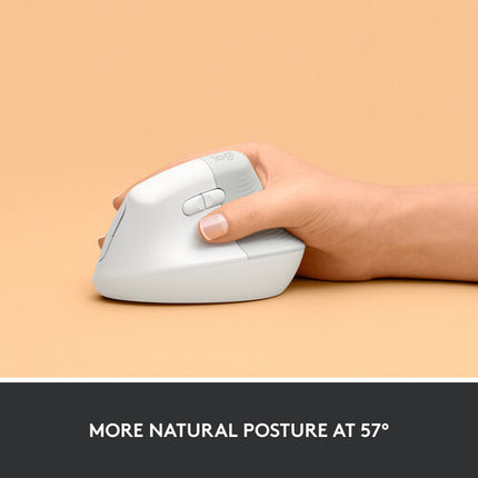 Logitech Lift Ratón Vertical Ergonómico Inalámbrico 4000 dpi Batería AA
