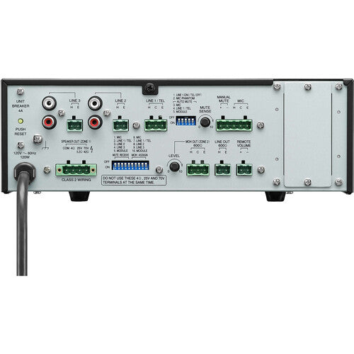 Toa Electronics BG-2060 CU Amplificador mezclador 60W 5 entradas 2 zonas