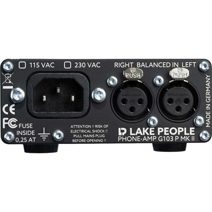 LAKE PEOPLE G103-P MKII Amplificador de Auriculares 2 Canales 8-600 Ohm