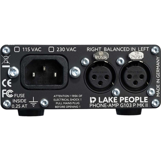 LAKE PEOPLE G103-P MKII Amplificador de Auriculares 2 Canales 8-600 Ohm