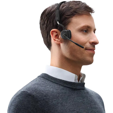 SHOKZ OpenMeet Auriculares Inalámbricos Conducción Ósea Bluetooth 5.4 Estéreo con Estuche rígido