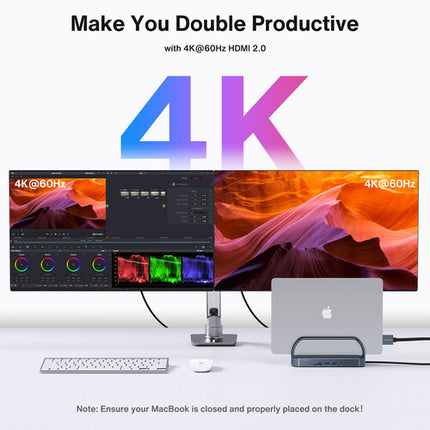 iVANKY FusionDock 2 estación de acoplamiento USB-C 96W HDMI 4K Ethernet Gigabit