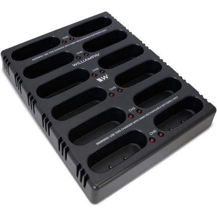 Williams Sound CHG3512 Cargador para 12 unidades con fuente de poder y cable de alimentación