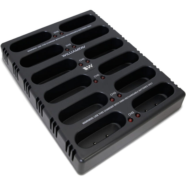 Williams Sound CHG3512 Cargador para 12 unidades con fuente de poder y cable de alimentación