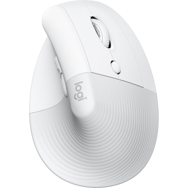 Logitech Lift for Mac Ratón Vertical Ergonómico Inalámbrico 4000 dpi Off-White
