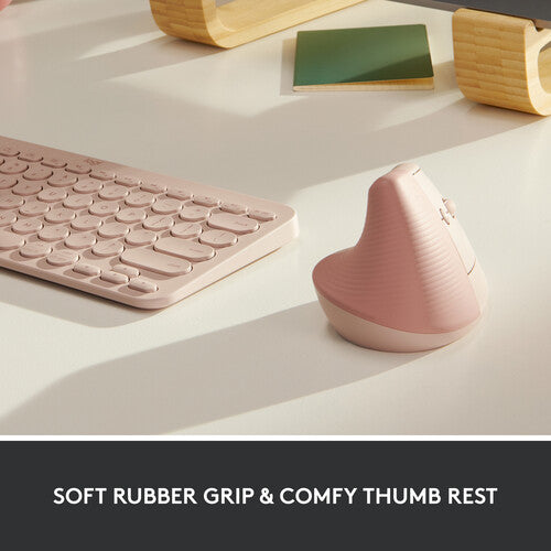 Logitech Lift Ratón Vertical Ergonómico Inalámbrico 4000 dpi Batería AA