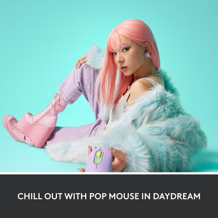 Logitech POP Silent Ratón Inalámbrico Bluetooth 5.1 4000 dpi Daydream Mint