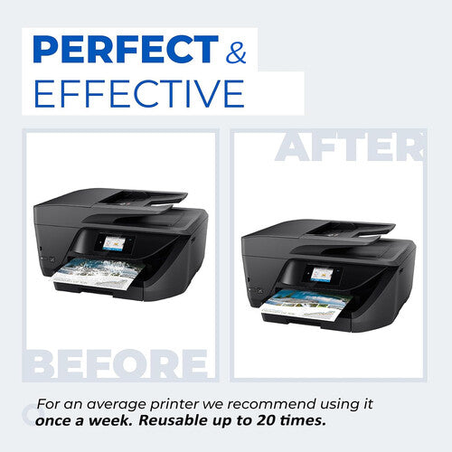 Microcare Solutions Papel de Limpieza para Impresoras Láser e Inkjet 8.5 x 11" 10 Hojas Uso Repetido
