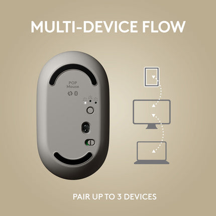 Logitech POP Silent Ratón Inalámbrico Bluetooth 4000 dpi Batería 2 Años
