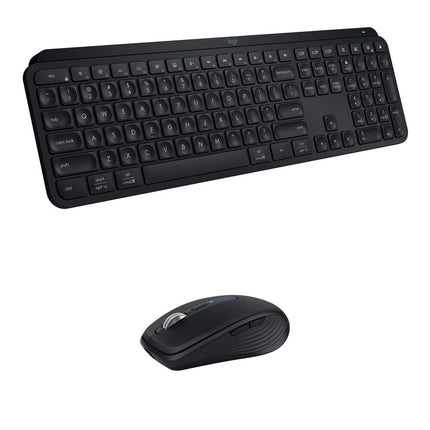 Logitech MX Keys S Teclado Inalámbrico y MX Anywhere 3S Ratón Combo Kit Negro Bluetooth 8000 dpi