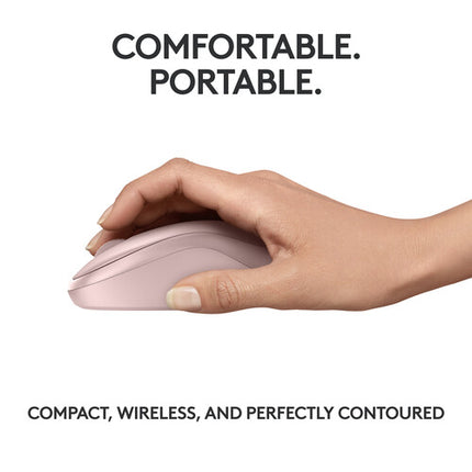 Logitech M240 Ratón Inalámbrico Silencioso Bluetooth Rosa 18 Meses Batería