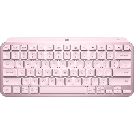Logitech MX Keys Mini Teclado Inalámbrico Bluetooth 5.0 Diseño Compacto Rosa