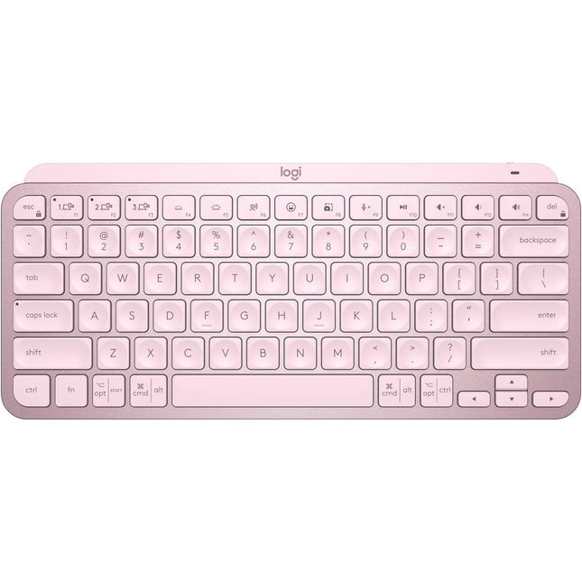 Logitech MX Keys Mini Teclado Inalámbrico Bluetooth 5.0 Diseño Compacto Rosa