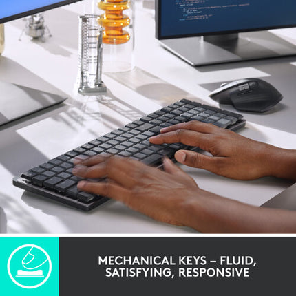 Logitech MX Mechanical teclado inalámbrico táctil silencioso con receptor USB Logi Bolt