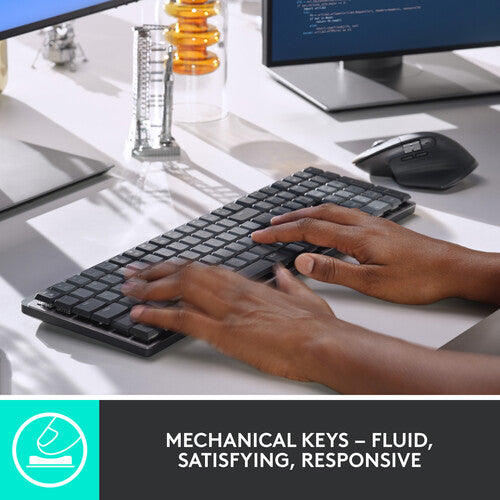 Logitech MX Mechanical teclado inalámbrico táctil silencioso con receptor USB Logi Bolt
