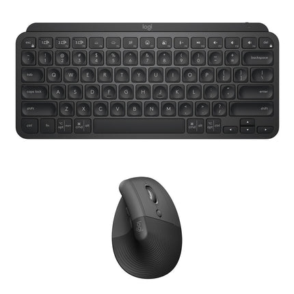 Logitech Wireless MX Keys Mini Teclado Bluetooth Retroiluminado y Mouse Vertical 4000 dpi