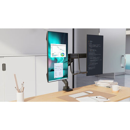 Kensington SmartFit Dual Gas Arm soporte ergonómico para dos monitores 32 pulgadas 9 kg ajuste gas premium