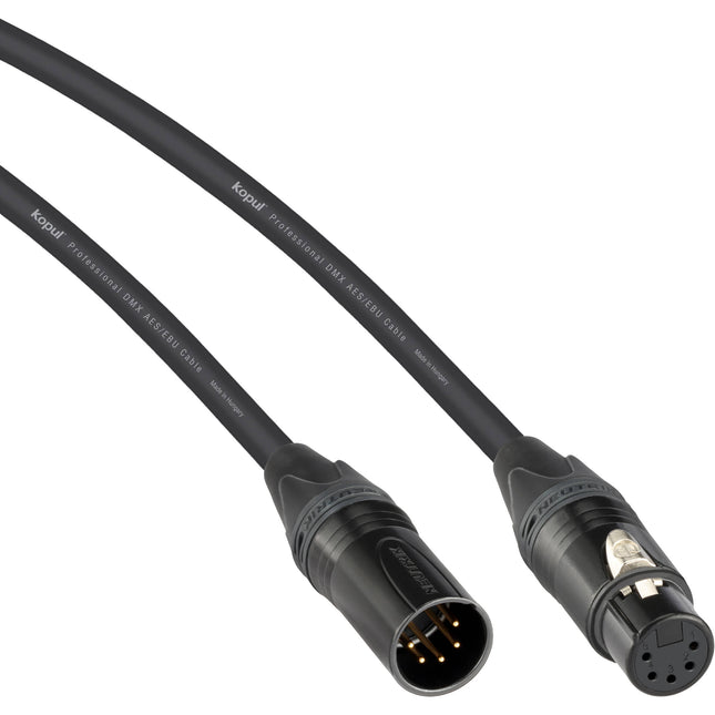 Kopul Studio Pro Cable DMX 5 Pines 15 Pies Conectores Neutrik Zinc