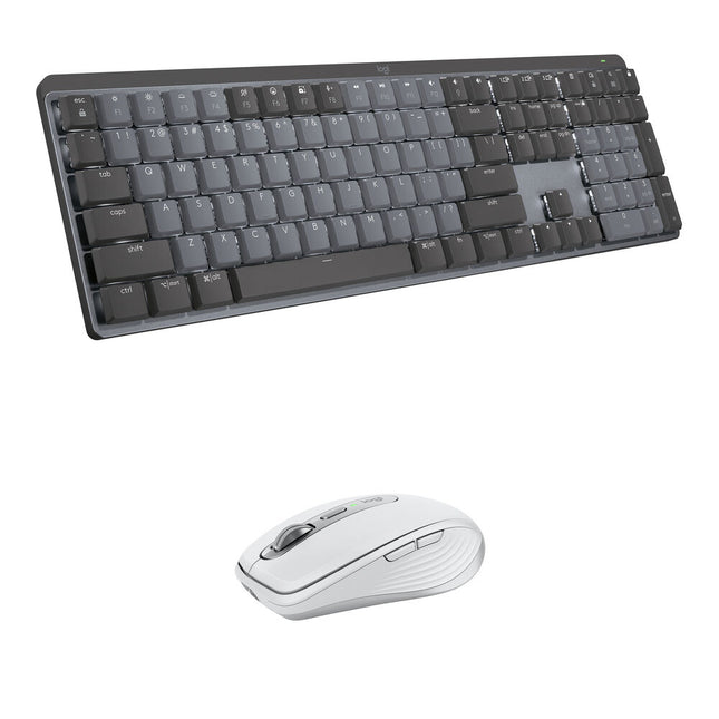 Logitech MX Teclado Mecánico Inalámbrico Clicky Kit Ratón Anywhere 3S 8000 dpi Bluetooth
