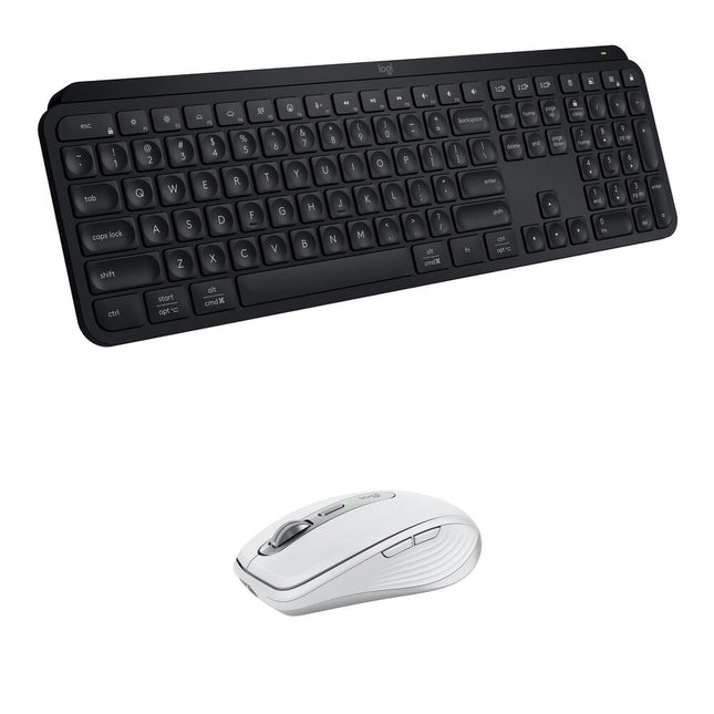 Logitech MX Wireless Keys S Teclado y Anywhere 3S Ratón con sensor 8000 dpi y conexión Bluetooth