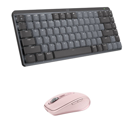 Teclado mecánico inalámbrico Logitech MX Mini linear y ratón MX Anywhere 3S DPI 200-8000