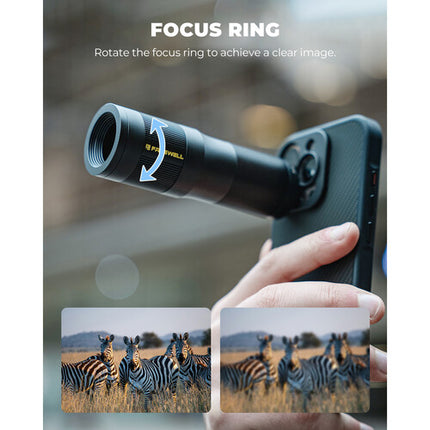 Freewell objetivo telefotográfico 6x para smartphones montura 17mm foco 16.4 pies