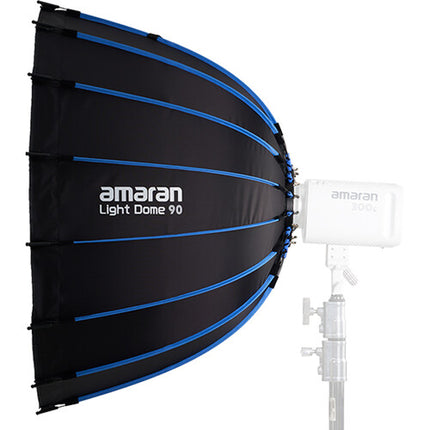 amaran Light Dome 90 Softbox Hexadecágono 3 con Difusor y Rejilla de Control de Luz