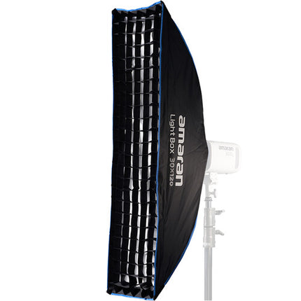 amaran Light Box 30x120 Softbox rectangular para Bowens 600W con Diffuser y Grid
