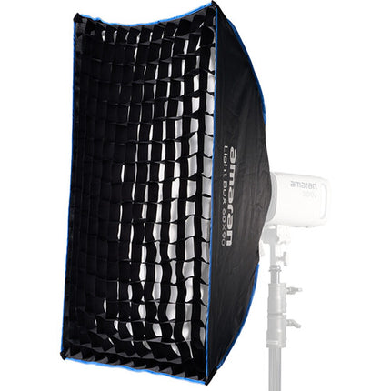 amaran Light Box 60x90 Softbox rectangular para Bowens 600W con difusor y rejilla